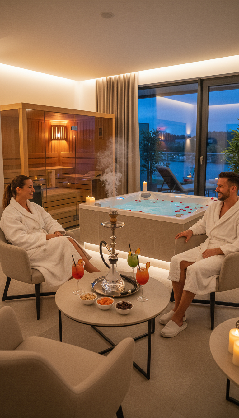 3 Stunden Wellnesssuite mit Shisha, Candlelight- oder Friends-Upgrade – Bild 2