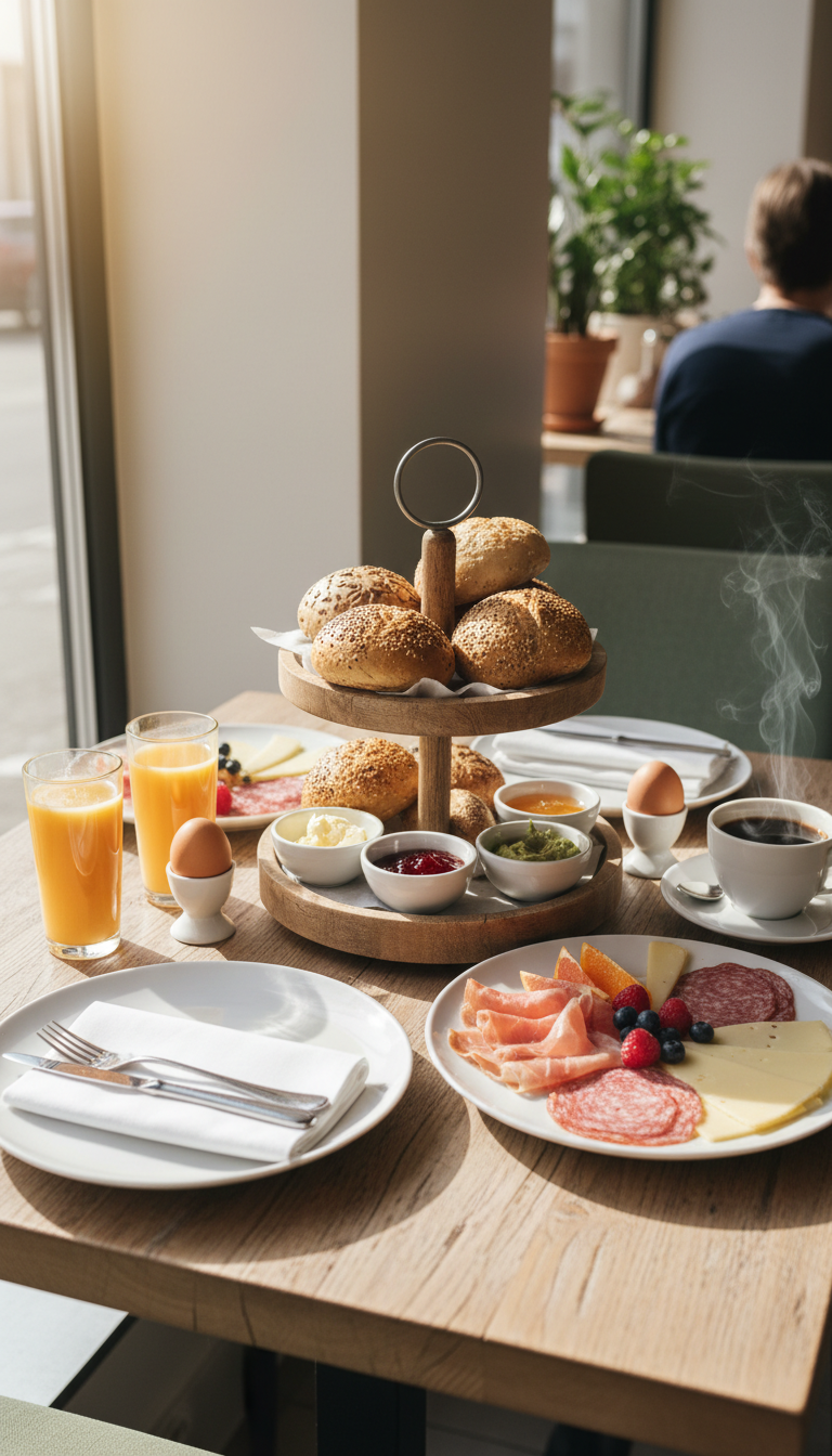 Etagere Frühstück inkl. Heißgetränke für bis zu 4 Personen – Bild 3