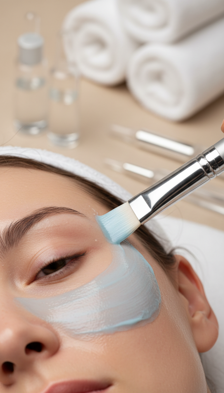 Mikrodermabrasion mit Massage und Collagen-Maske – Bild 4