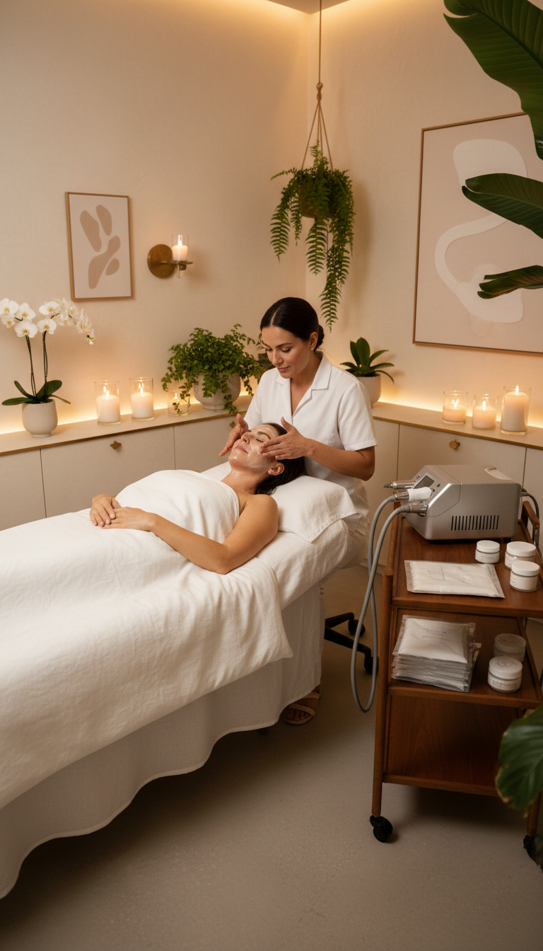 Mikrodermabrasion mit Massage und Collagen-Maske – Bild 3