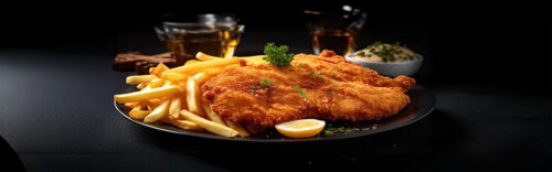 2x Schnitzel mit Pommes oder Bratkartoffeln