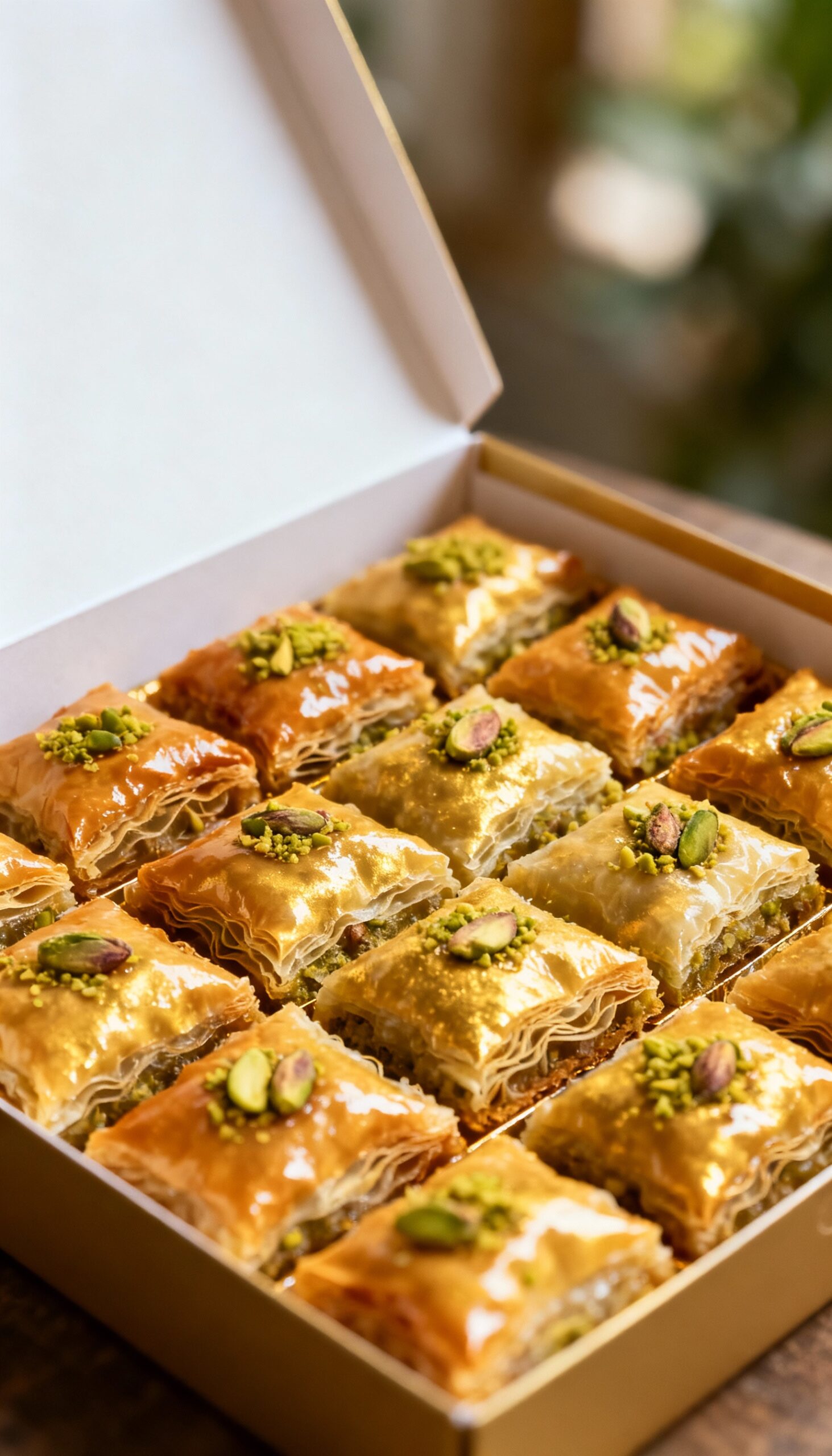 Baklava Mix Box (20 Stück) und Heißgetränk – Bild 2
