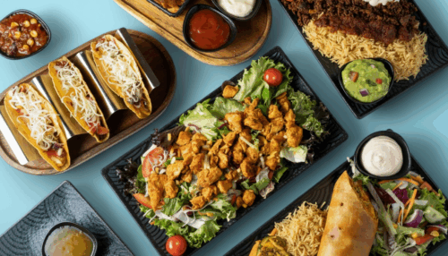 Mexikanisches Menü mit Vorspeise und Hauptgericht für bis zu 4 Personen