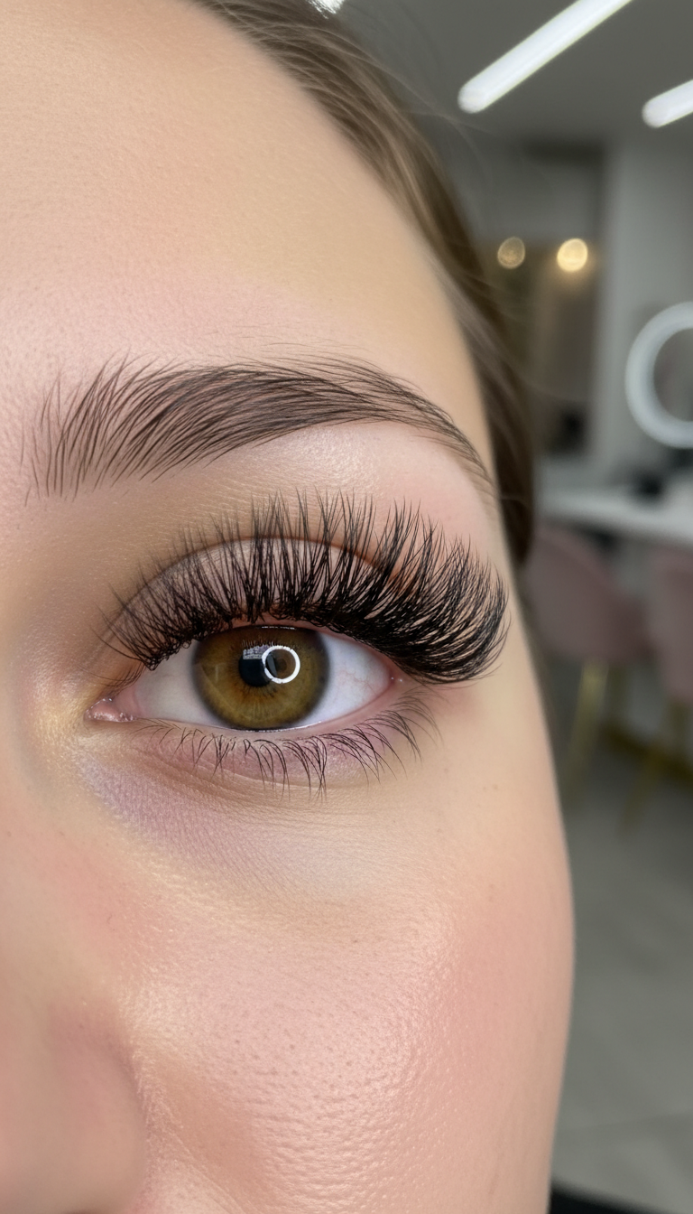 Wimpernverlängerung mit der Volumentechnik – Bild 4