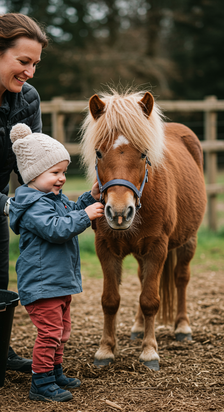 Pony-Erlebnis für bis zu 2 Kinder mit personalisiertem Schlüsselanhänger – Bild 2