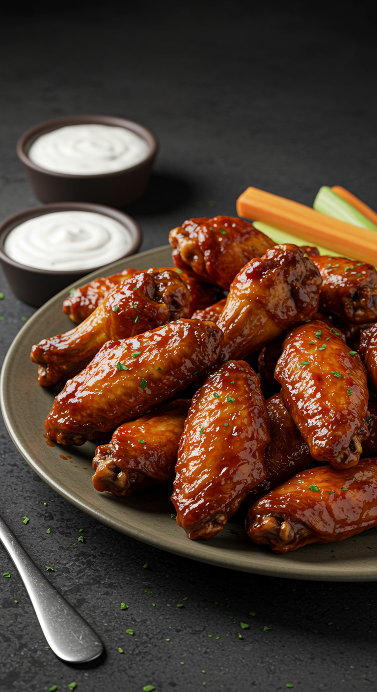 20 Traditional Chicken Wings mit Ranch Dip – Bild 4