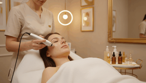 Microneedling-Gesichtsbehandlung