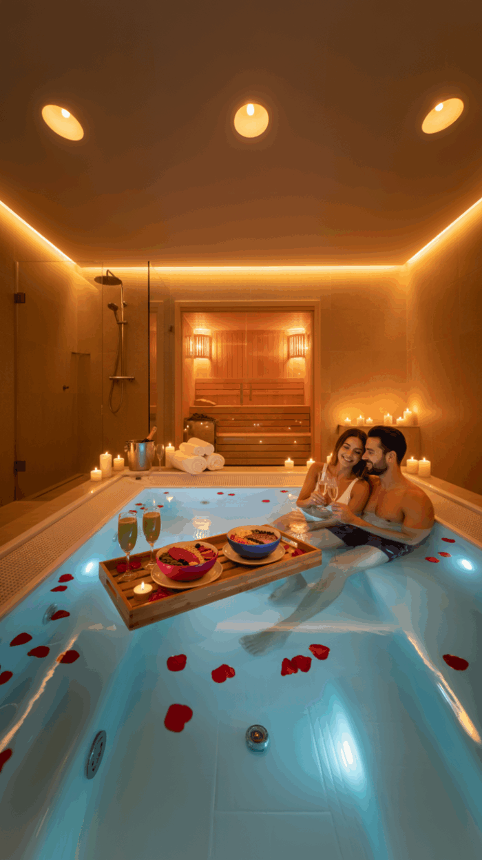 3 Stunden private Spa mit Candlelight für 2 Personen – Bild 2