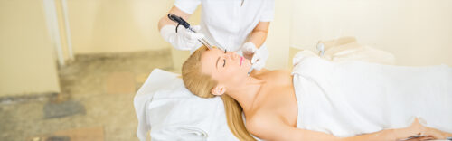 Diamant-Mikrodermabrasion für Gesicht, Hals und  Dekolleté mit Lymph-Gesichtsmassage