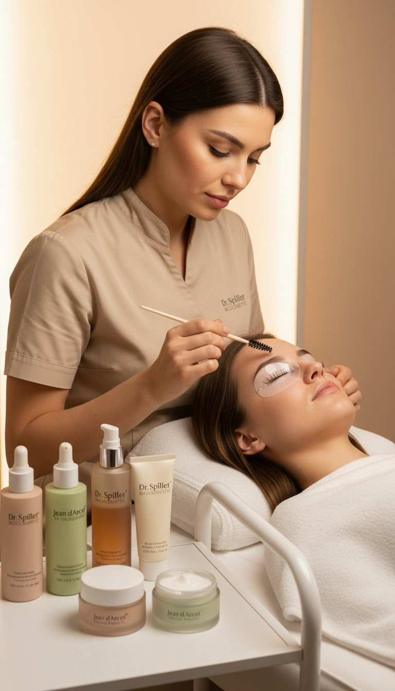 Wimpern- und Augenbrauen-Lifting mit Färben – Bild 3