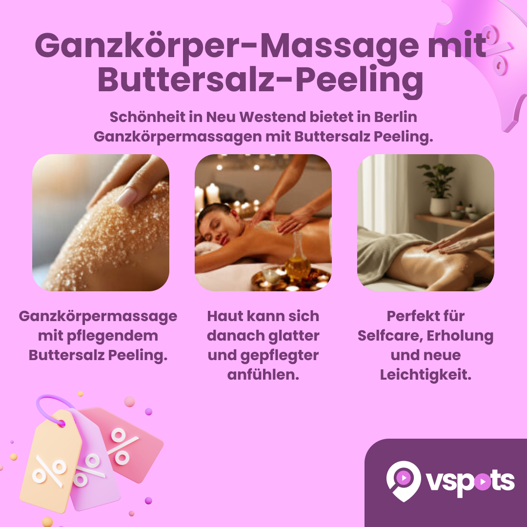 Ganzkörper-Massage mit Buttersalz-Peeling – Bild 5