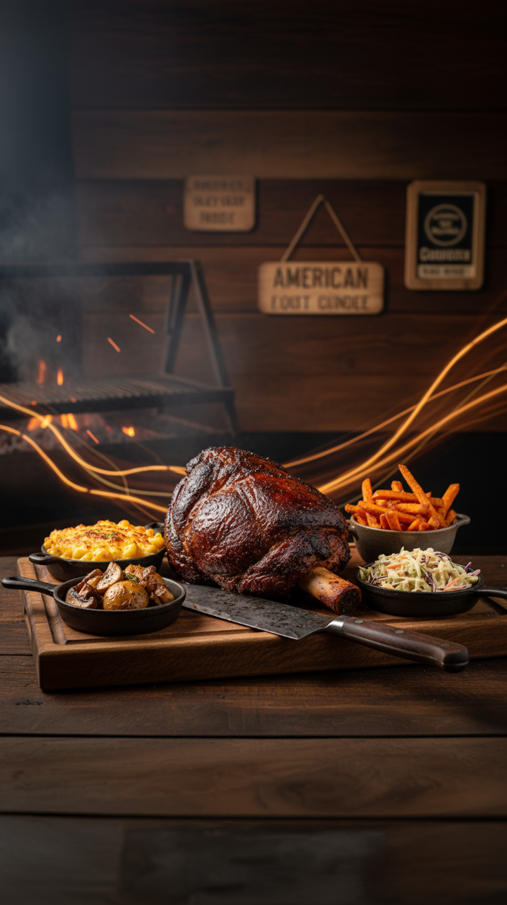 1,6 kg Beefhammer mit 4 Beilagen nach Wahl – Bild 2