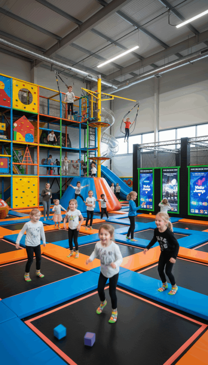 Kombi Ticket Trampolino und Hi-Fly für die ganze Familie mit Slusheis und Heißgetränk – Bild 2
