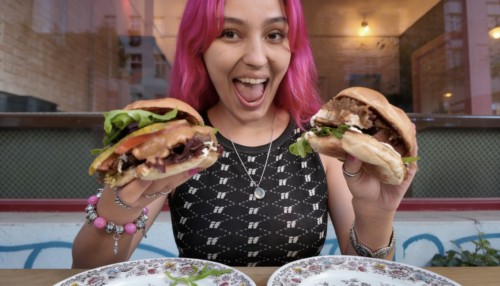 Veganes Burger-Menü