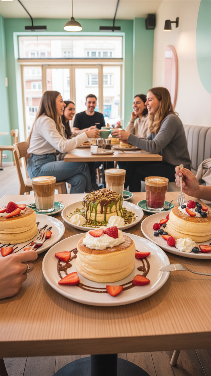 Soufflé-Pancakes mit Heißgetränken nach Wahl für 2 Personen – Bild 2