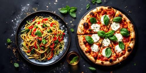 2 Pasta oder Pizzen nach Wahl