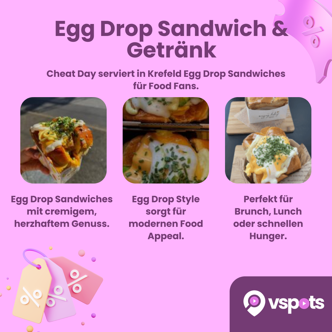 Egg Drop Sandwich & Getränk für 2 Personen – Bild 5