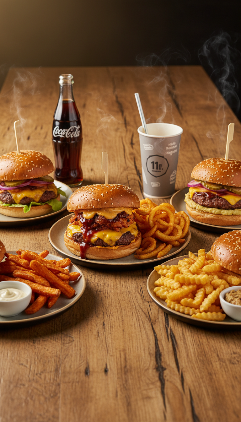 Burger oder Vegan Burger Menü nach Wahl – Bild 2