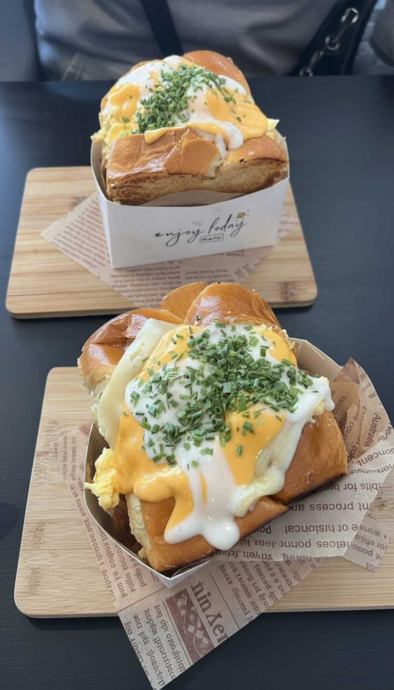 Egg Drop Sandwich & Getränk für 2 Personen – Bild 4