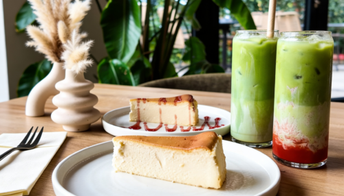 NY Cheesecake & Matcha Latte für 2 Personen