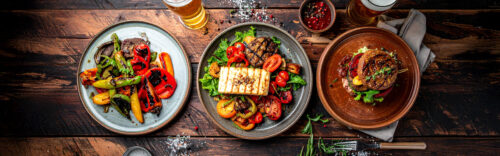 Veggie‑3‑Gänge‑Menü