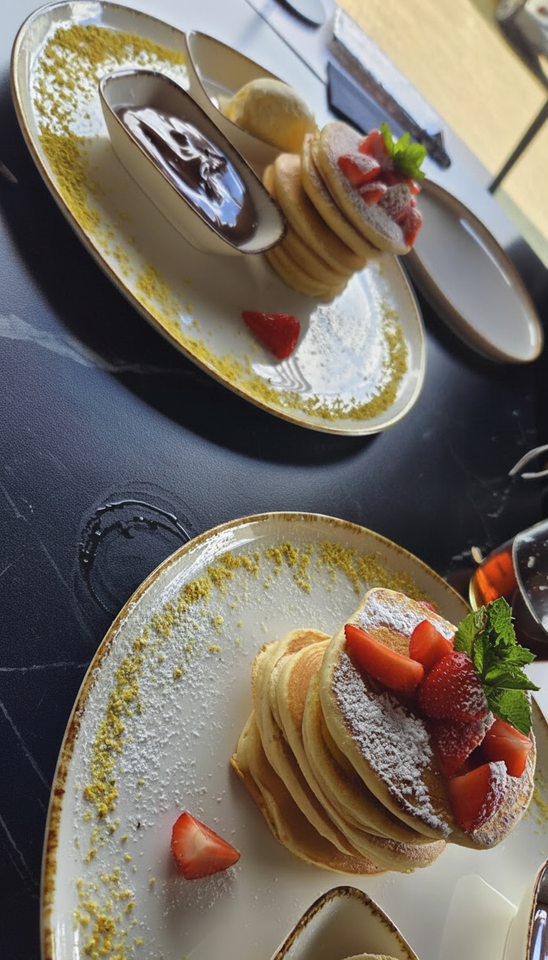 Pancakes oder French Toast & Heißgetränk für 2 Personen – Bild 4