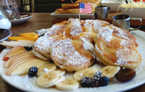 American Pancakes & Getränk für 2 Personen