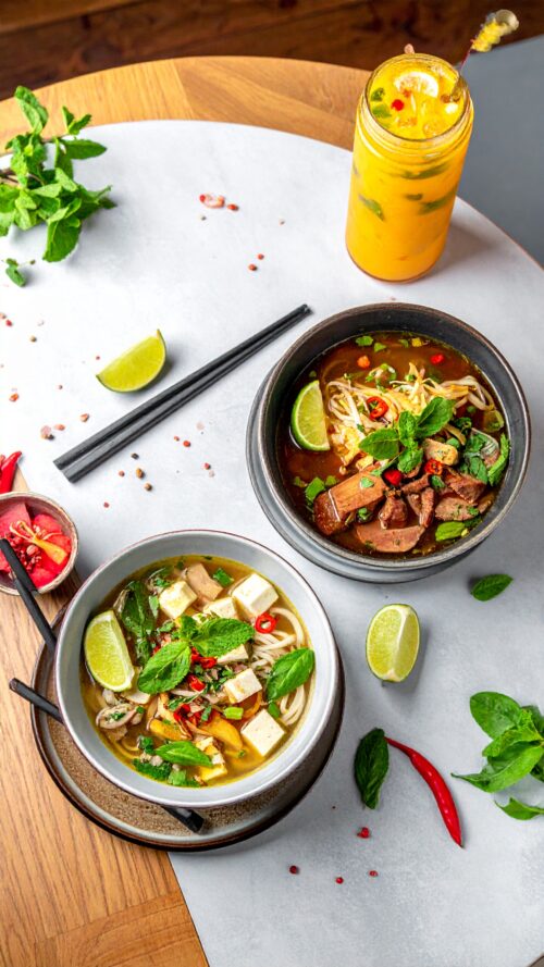 Pho Suppen & hausgemachte Drinks für 2 Personen