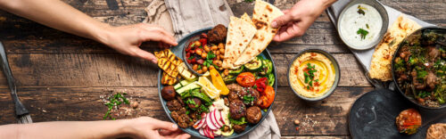 Orientalische Sharing Plate für 2 Personen