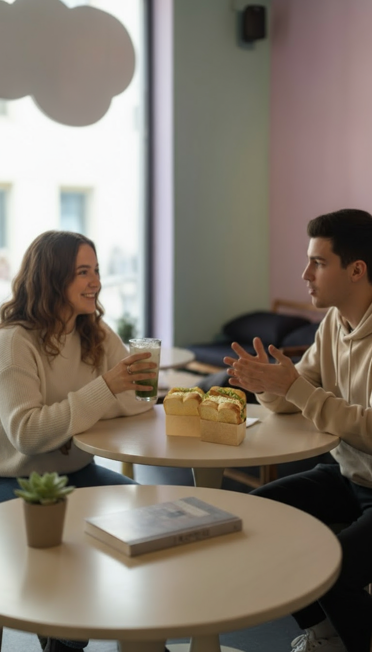 Egg Drop Sandwich & Iced Matcha Latte – Bild 2