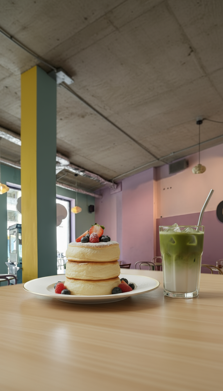 Souffle Pancake & Iced Matcha Latte – Bild 2