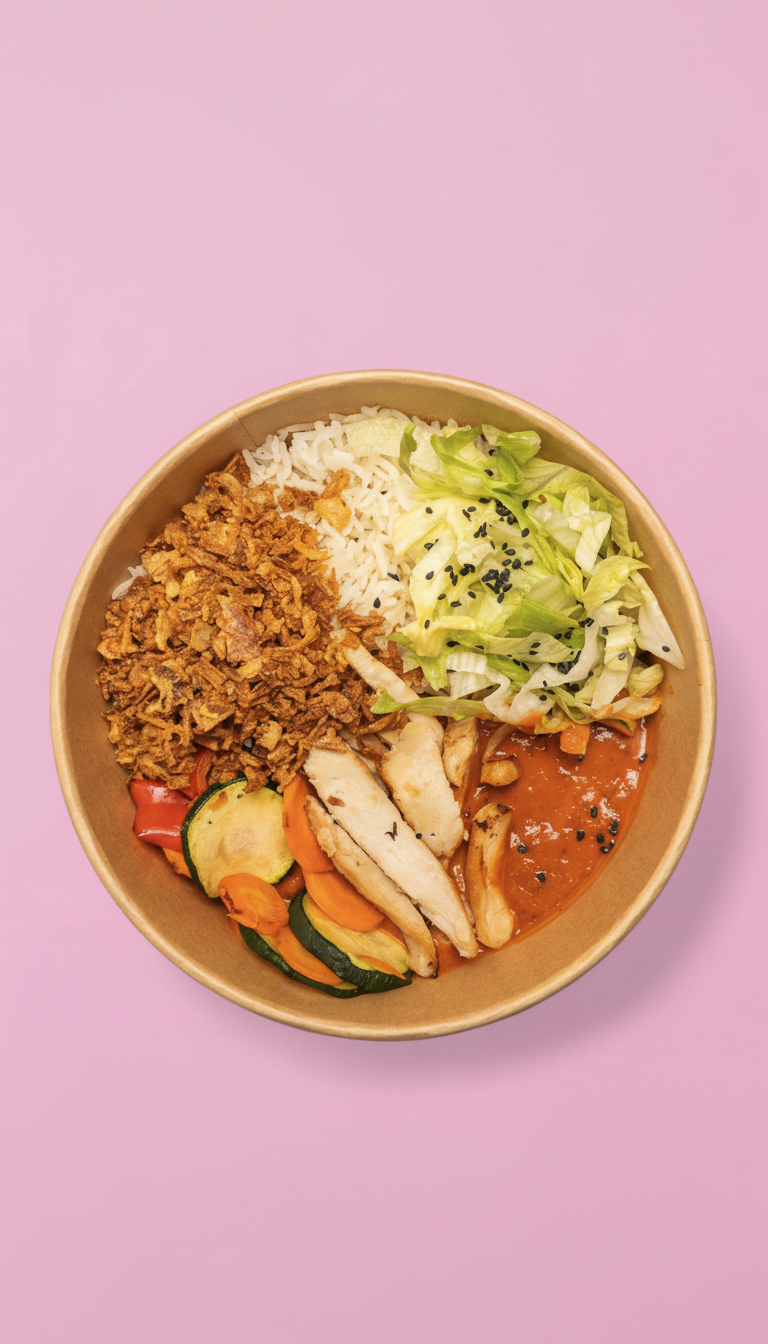 Indische Curry Bowl & Getränk für 2 Personen – Bild 4