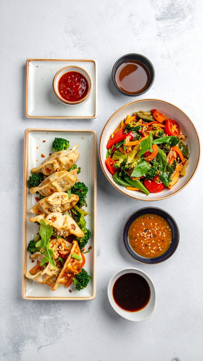 Asiatisch vegetarisches Brunch-Buffet – Bild 2