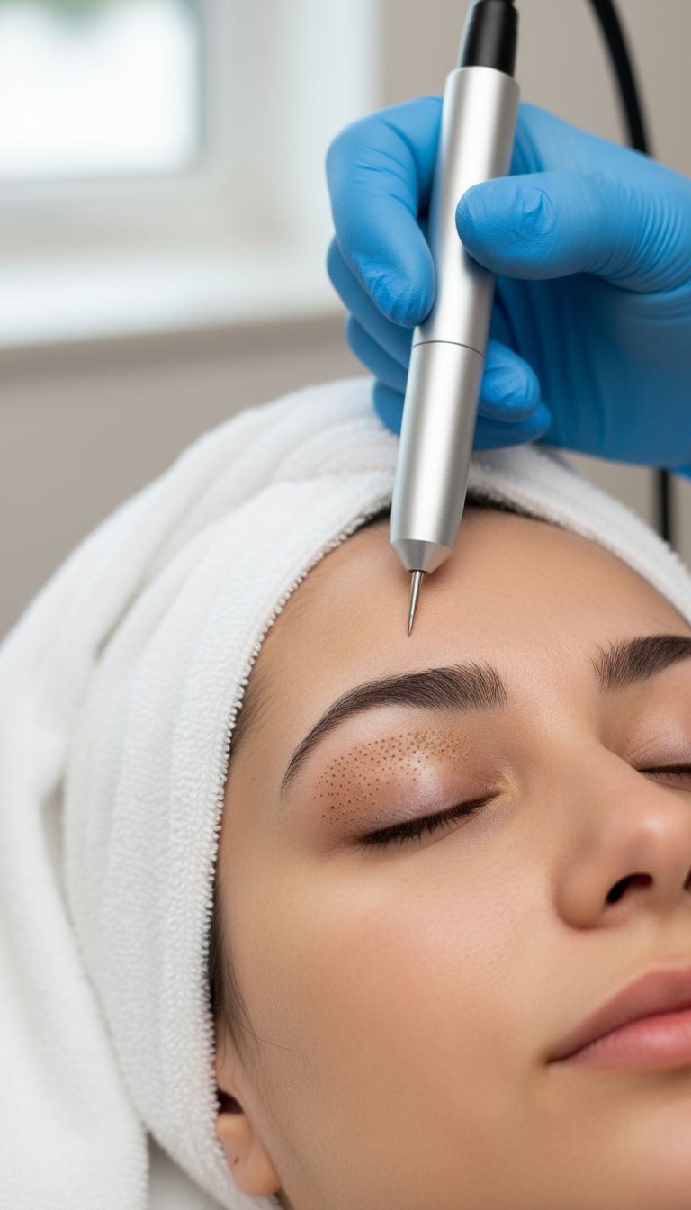 Plasma Pen Faltenbehandlung an Ober- oder Unterlid – Bild 3