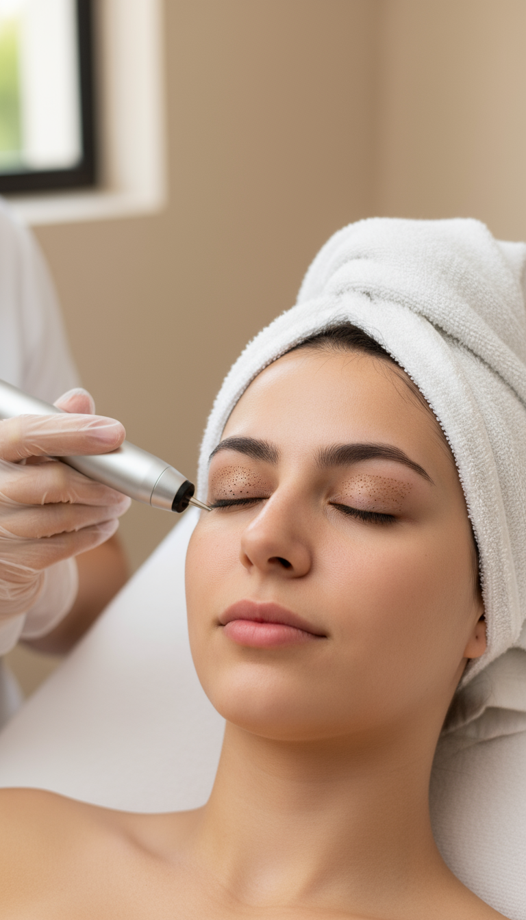 Plasma Pen Faltenbehandlung an Ober- oder Unterlid – Bild 2