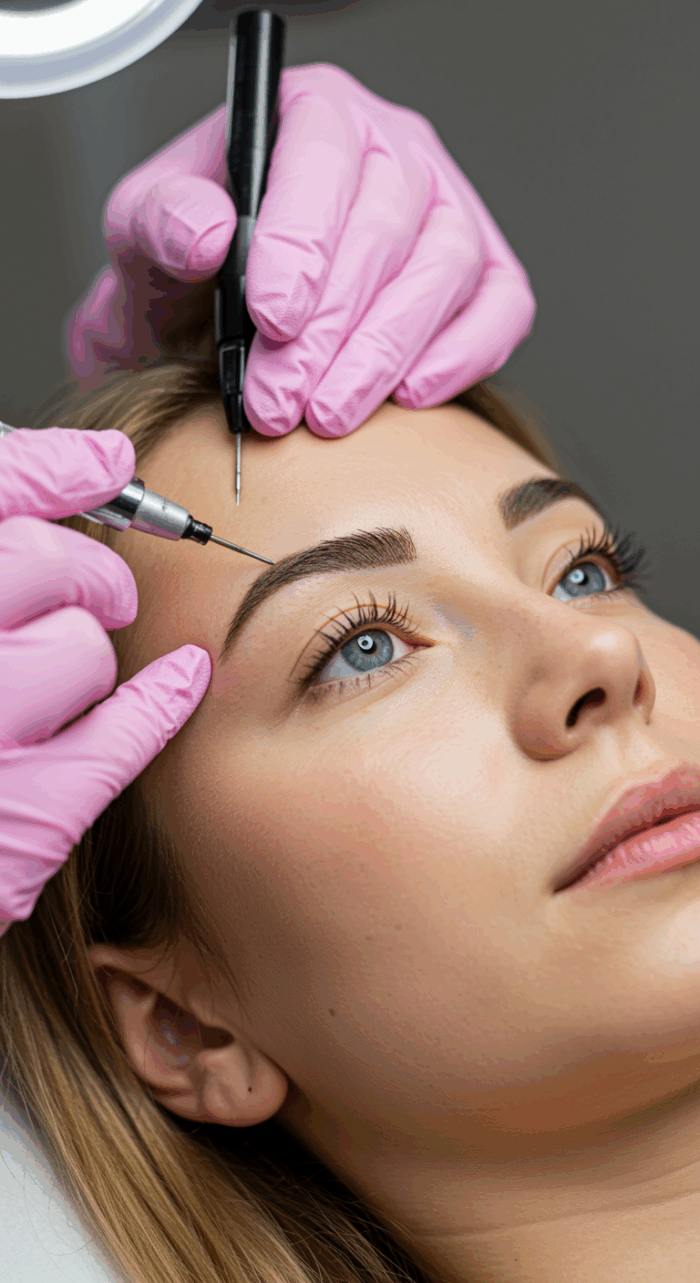 Microblading mit Puderschattierung – Bild 2