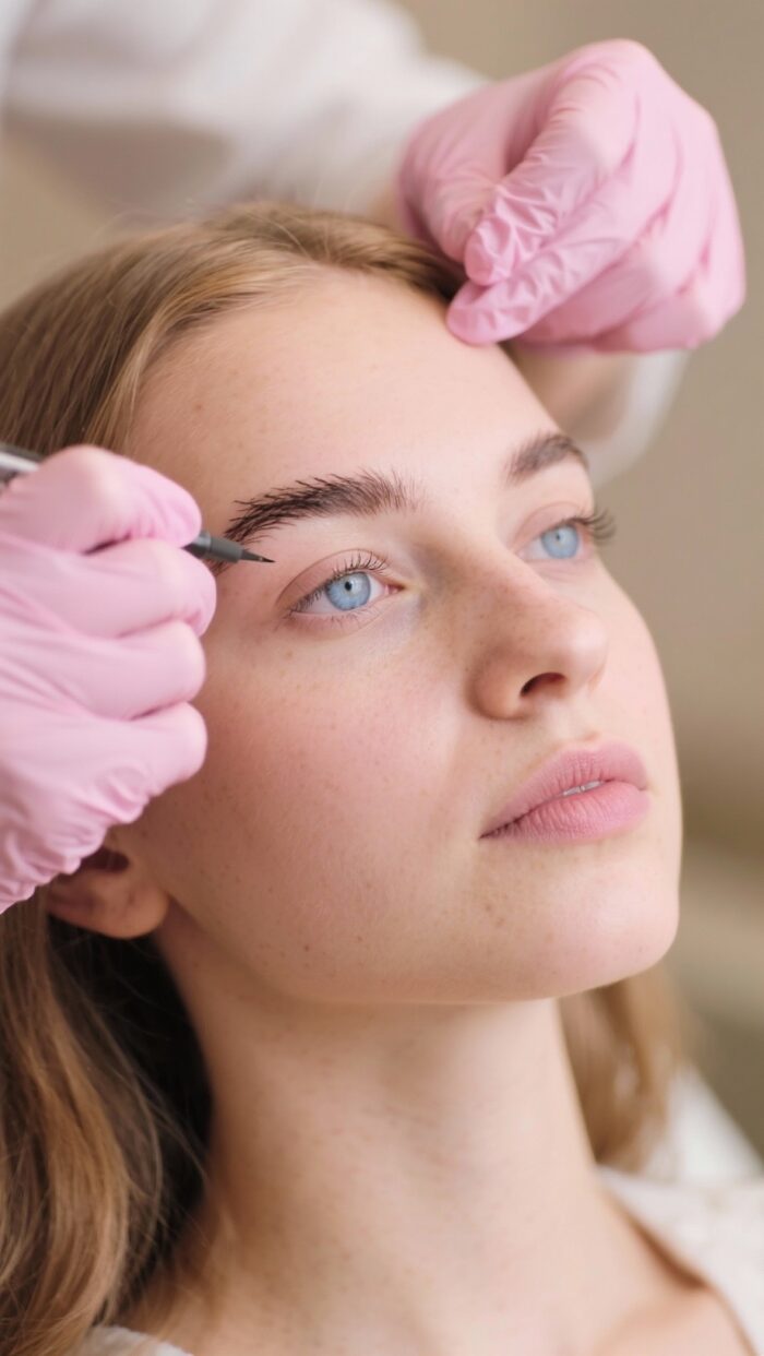 Microblading mit Puderschattierung – Bild 3