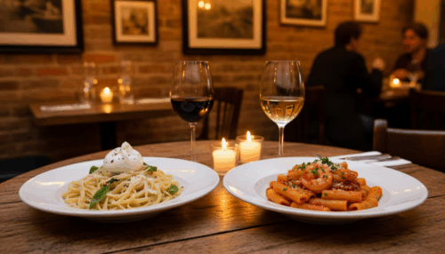 Pasta & Wein für 2 Personen