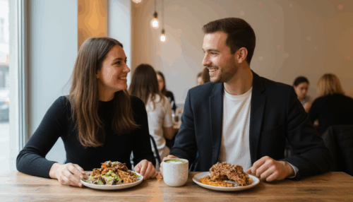 Lunch oder herzhafte Waffel & Heißgetränk für 2 Personen