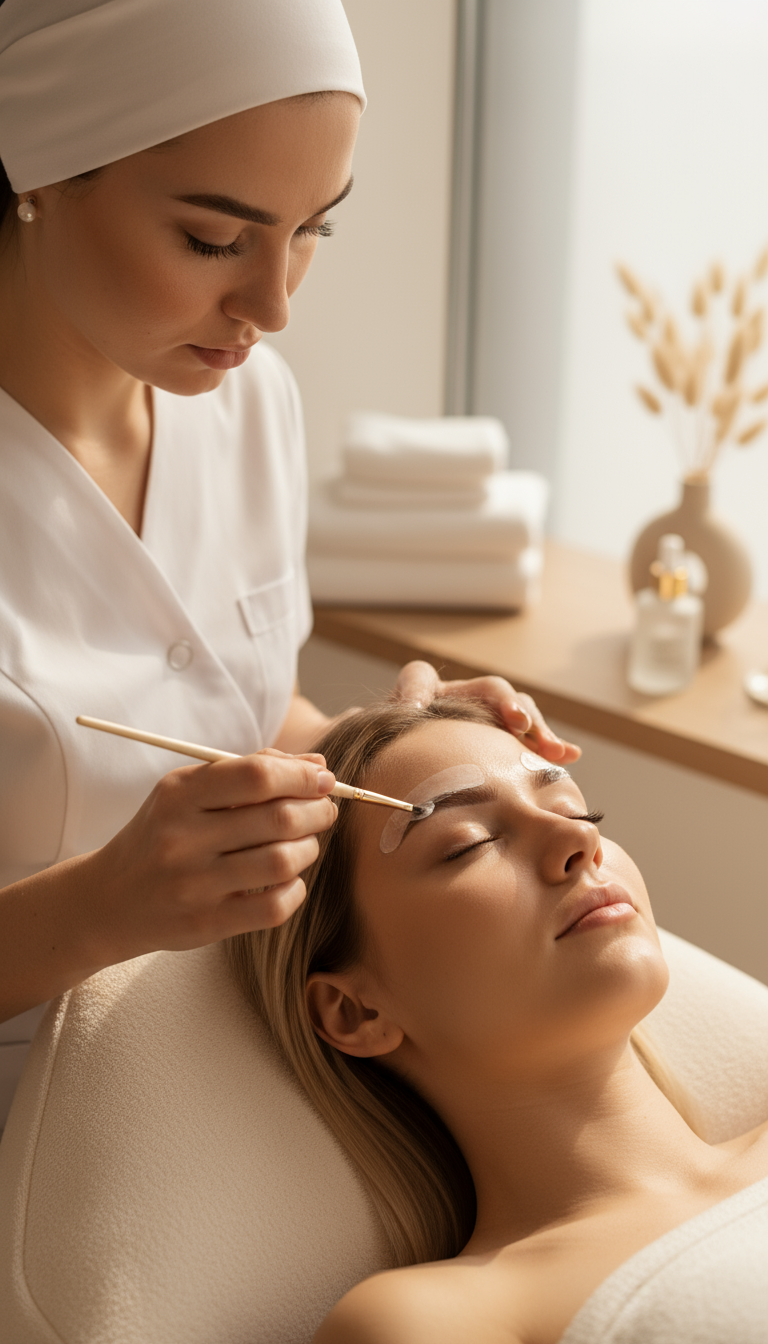 Wimpern- oder Augenbrauenlifting – Bild 3