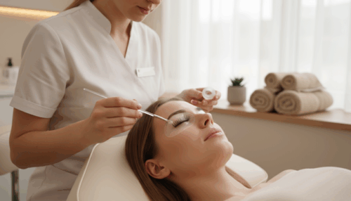 Wimpern- oder Augenbrauenlifting