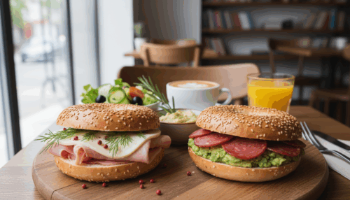 Bagels & Getränke für 2 Personen