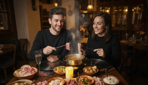 Feuertopf-Fondue für 2 Personen