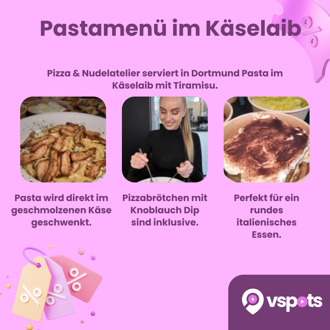Pastamenü im Käselaib – Bild 6