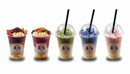 Acai Bowl und Matcha