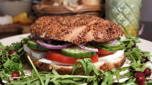 Bagels & Getränke für 2 Personen