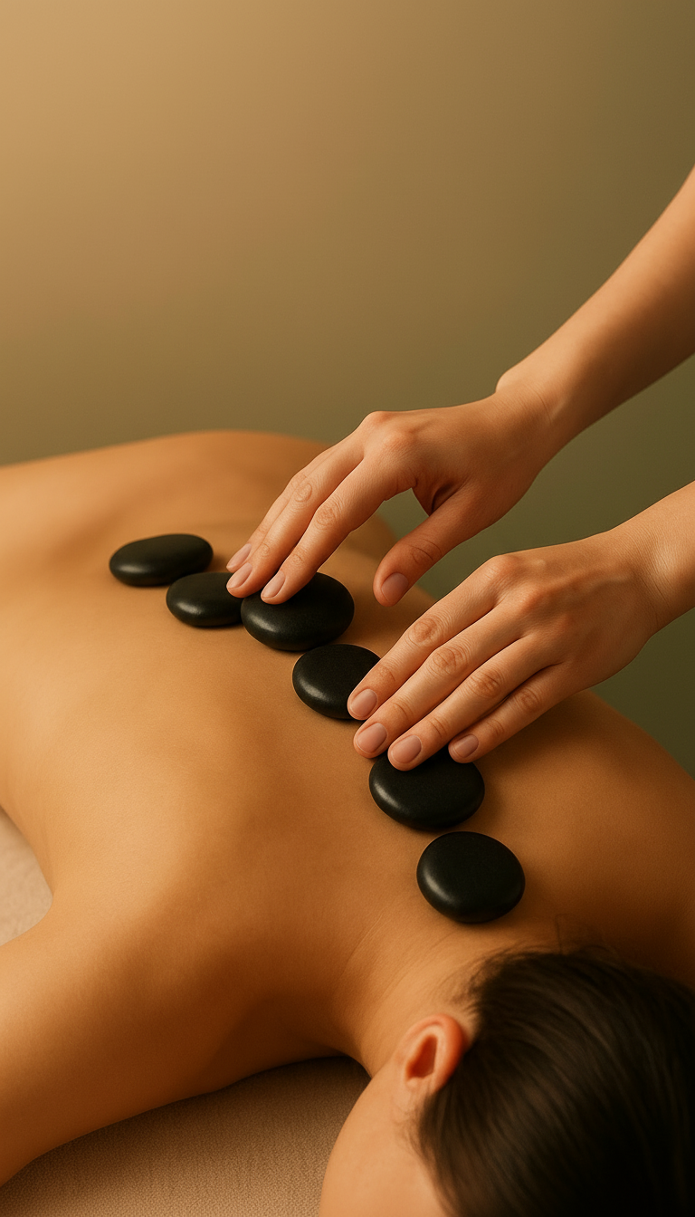 Winter Hot Stone Rückenmassage – Bild 3