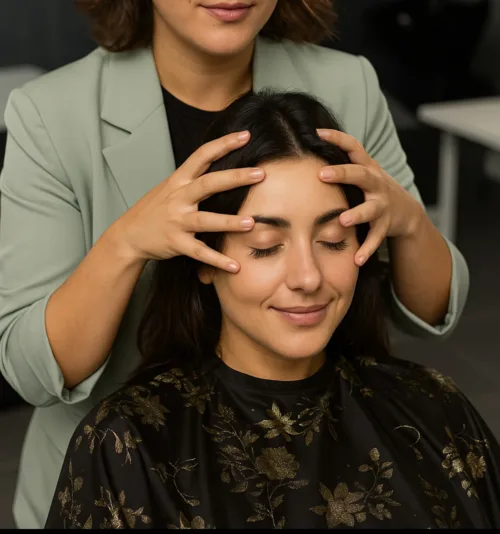 Kopf- & Nackenmassage mit Lymphdrainage