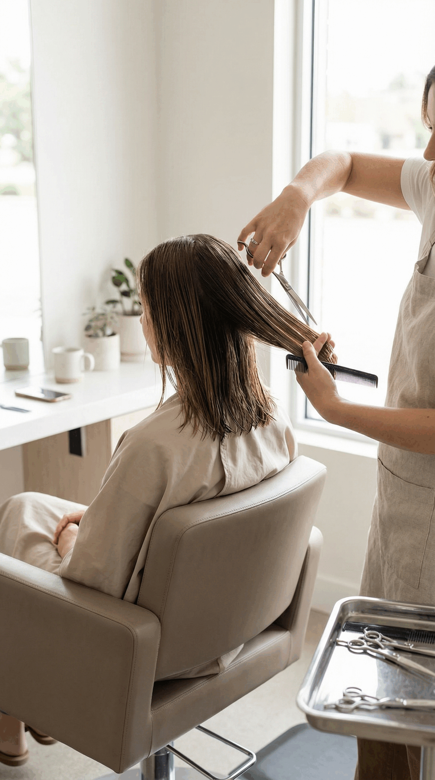 Damenhaarschnitt mit Waschen & Föhnen – Bild 4