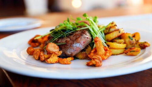 Black-Angus-Rumpsteak–3-Gänge-Menü